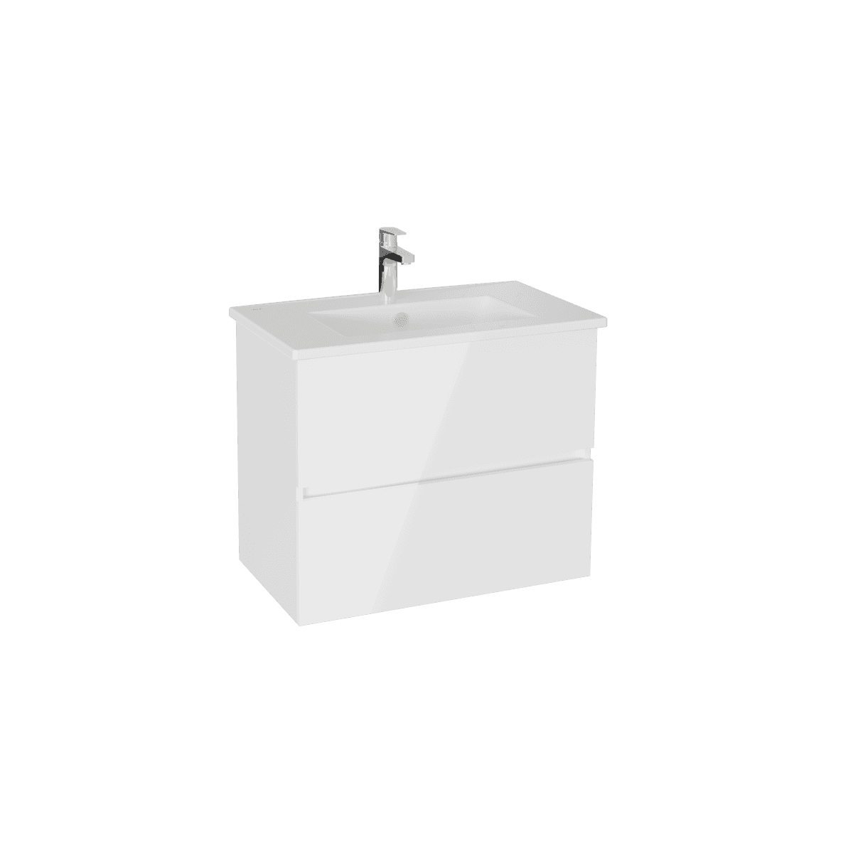 Зеркальный шкаф VitrA Core (Кор) 66911 80 см брашированный хром с подвесткой