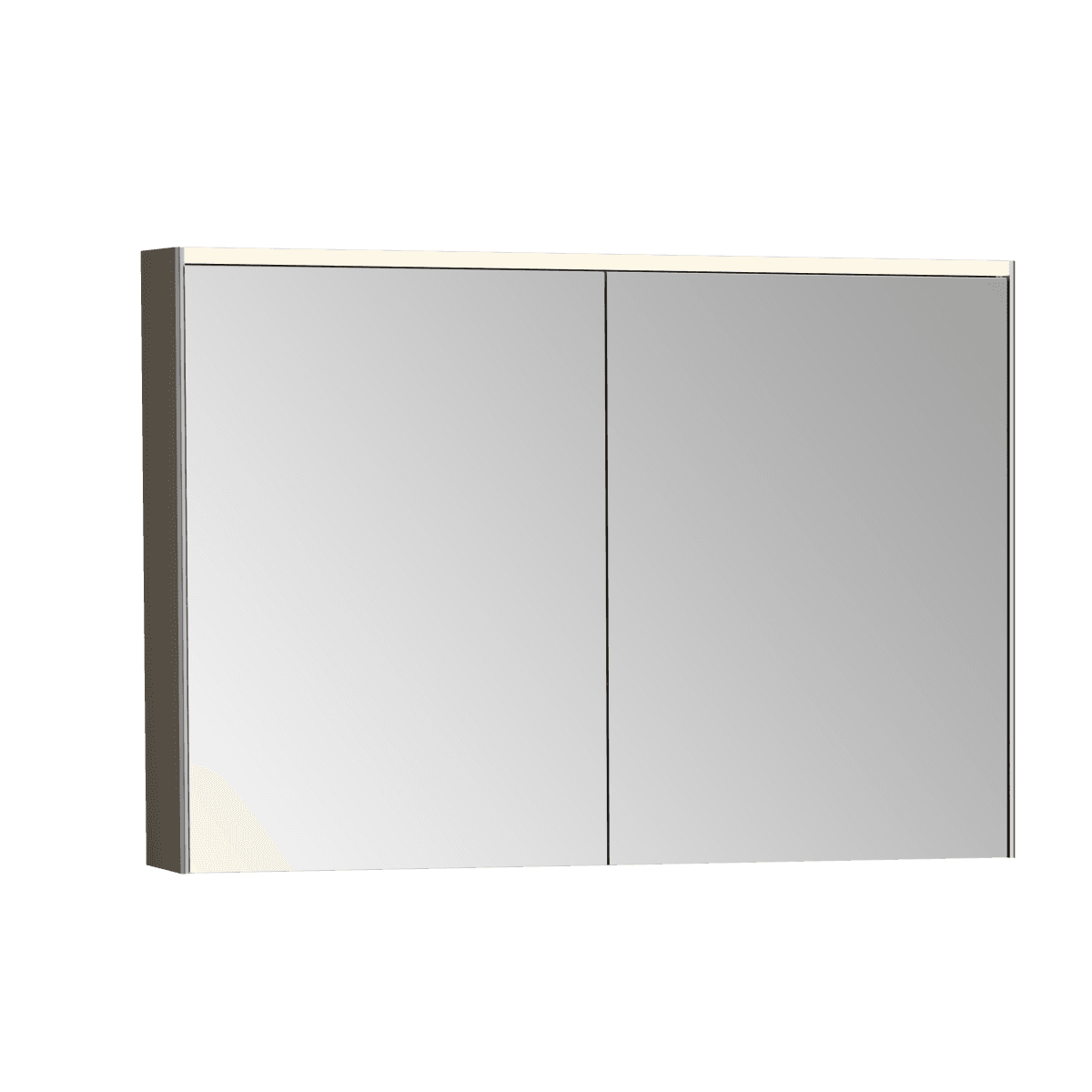 Зеркальный шкаф VitrA Core (Кор) 66912 100 см брашированный хром с подвесткой