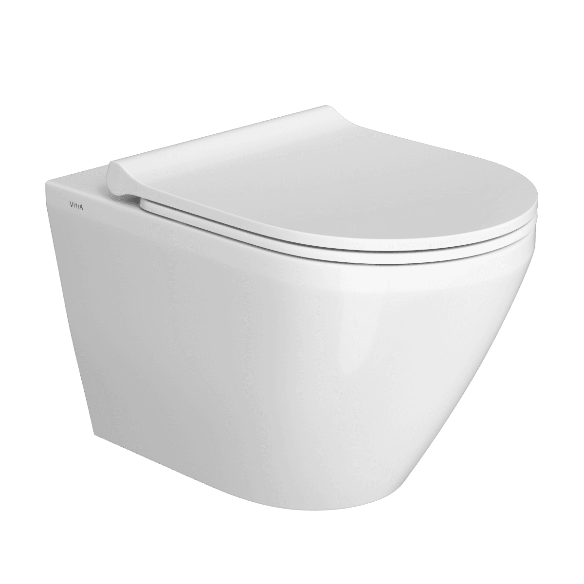 Подвесной унитаз VitrA Integra Round (Интегра Раунд) 7041B003-0075 безободковый Rim-ex (Рим-экс) белый санитарный фарфор антибактериальное покрытие Hygiene (Хайджн)