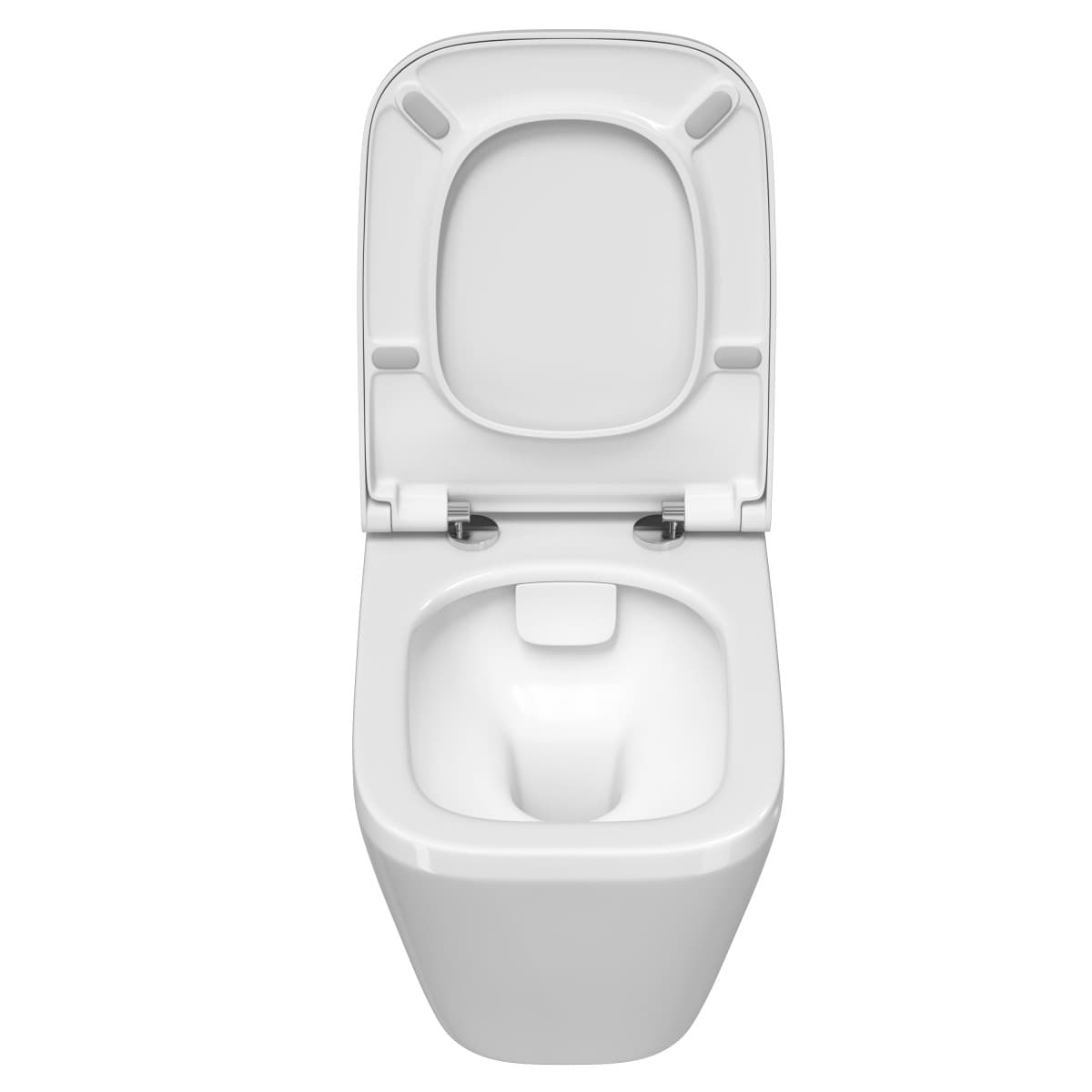 Подвесной унитаз VitrA Integra Square (Интегра Скуэр) 7082B003-0075 безободковый Rim-ex (Рим-экс) белый санитарный фарфор антибактериальное покрытие Hygiene (Хайджн)