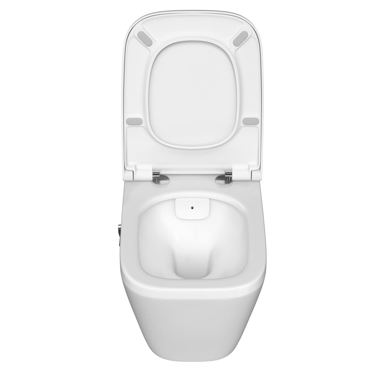 Подвесной унитаз VitrA Integra Square (Интегра Скуэр) 7082B003-7209 безободковый Rim-ex (Рим-экс) белый санитарный фарфор антибактериальное покрытие Hygiene (Хайджн)