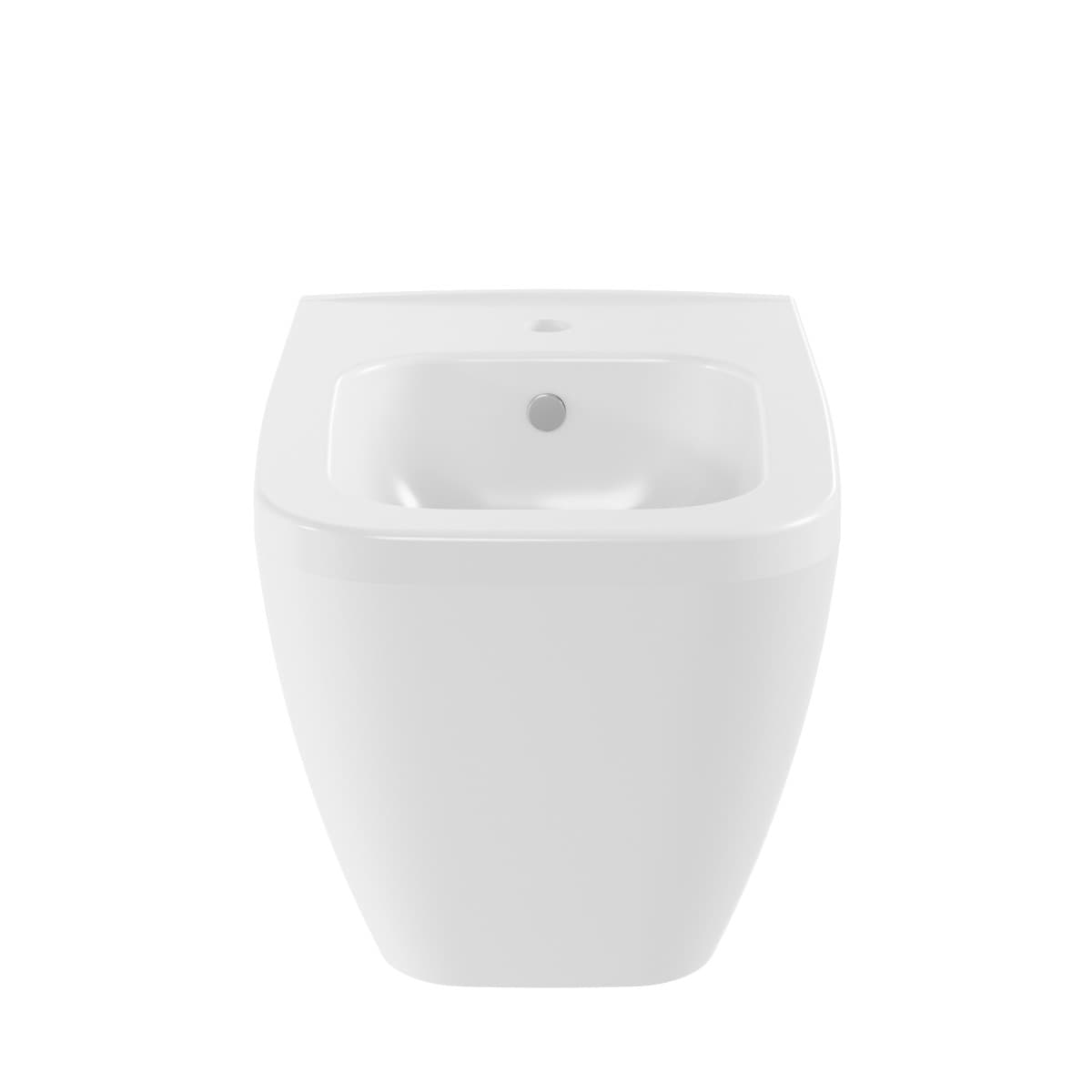 Биде VitrA Integra Square (Интегра Скуэр) 7083B003-0288 подвесное белое с отверстием под смеситель покрытие Hygiene (Хайджн)