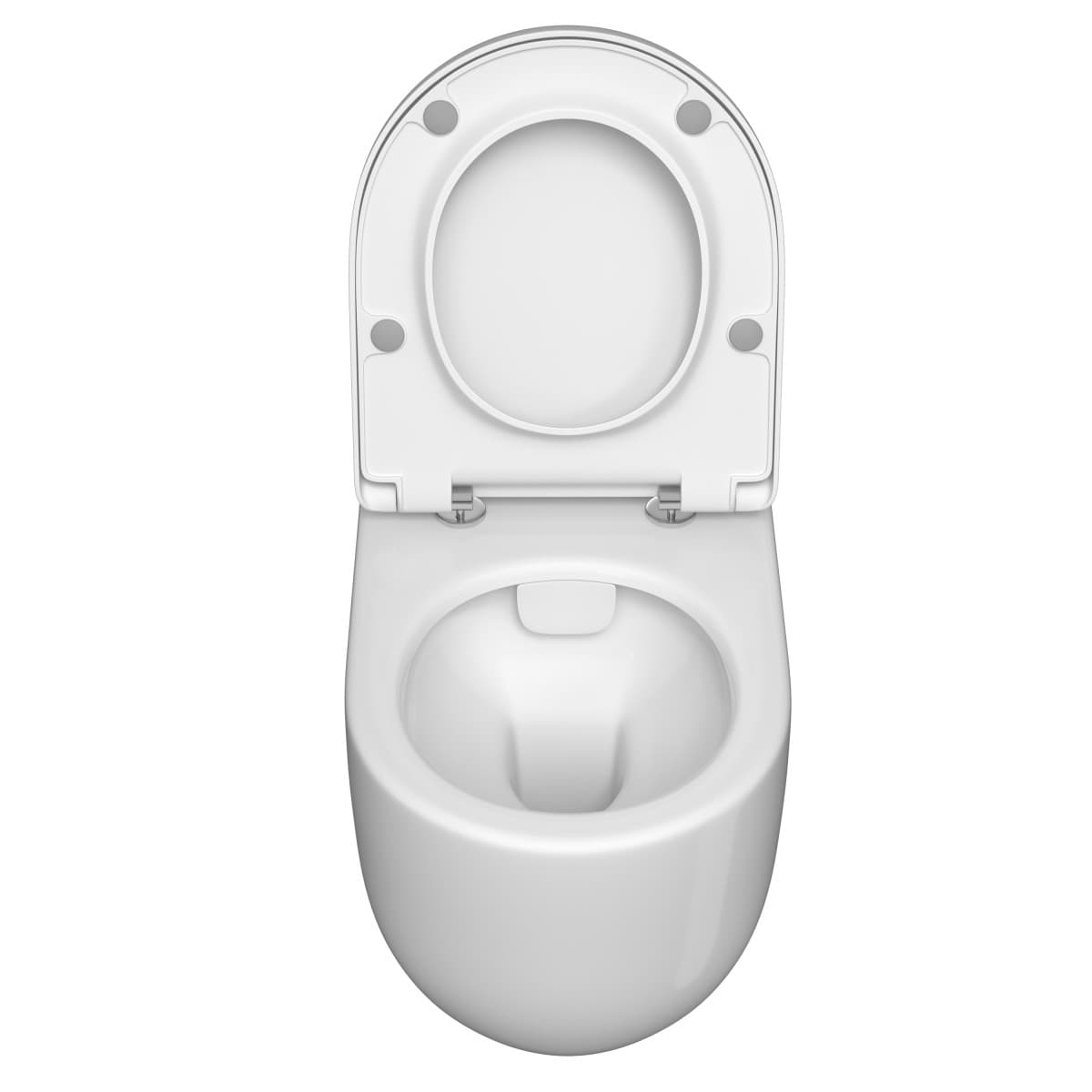 Подвесной унитаз VitrA Liquid (Ликвид) 7321B403-0075 безободковый Rim-ex (Рим-экс) белый санитарный фарфор антибактериальное покрытие Hygiene + Clean (Хайджн + Клин)