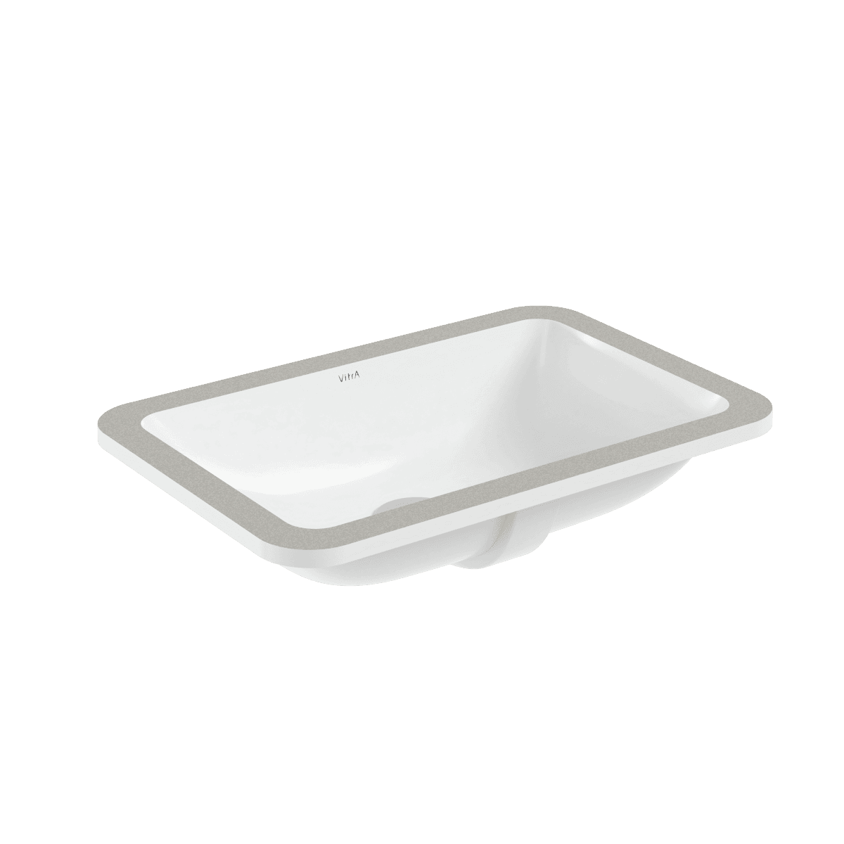 Встраиваемая снизу раковина VitrA S20 7475B003-0618 55 x 37 см прямоугольная белая антибактериальное покрытие Hygiene (Хайджн)