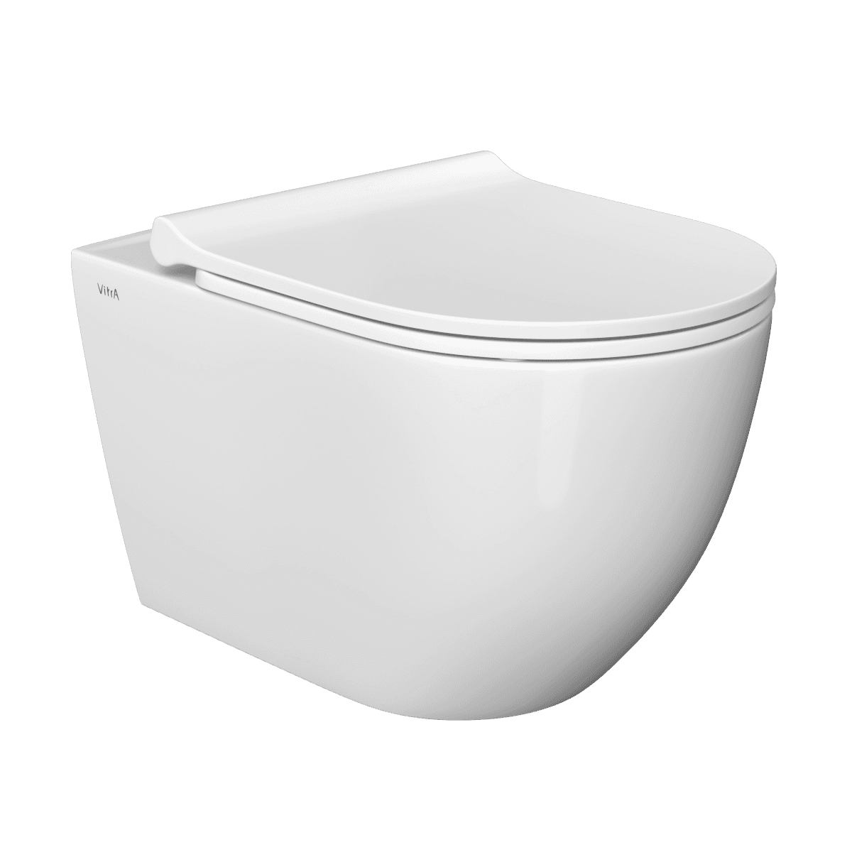 Подвесной унитаз VitrA Mia Round (Мия Раунд) 7510B003-0075 безободковый SmoothFlush (Смусфлаш) белый санитарный фарфор антибактериальное покрытие Hygiene (Хайджн)