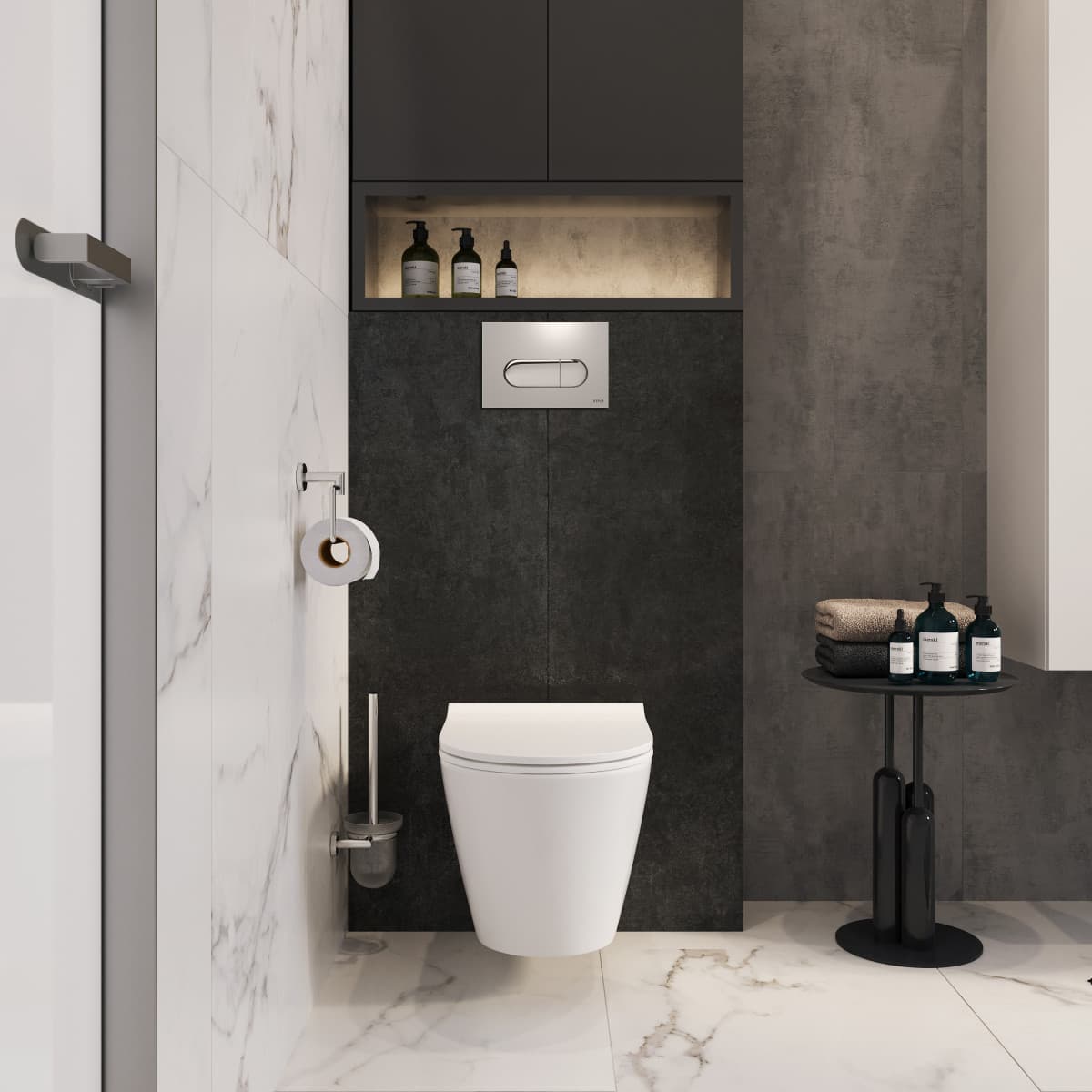 Подвесной унитаз VitrA Sanibelle (Санибель) 7551B003-0075 безободковый SmoothFlush (Смусфлаш) белый санитарный фарфор антибактериальное покрытие Hygiene (Хайджн)