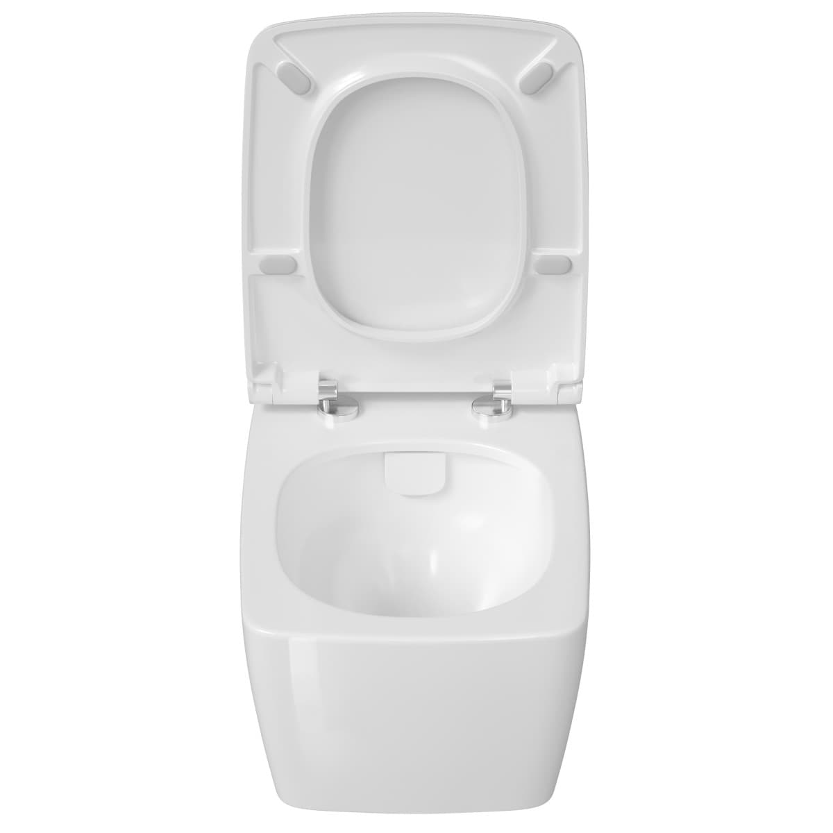 Подвесной унитаз VitrA Metropole (Метрополь) 7672B003-0075 безободковый Rim-ex (Рим-экс) белый санитарный фарфор антибактериальное покрытие Hygiene (Хайджн)