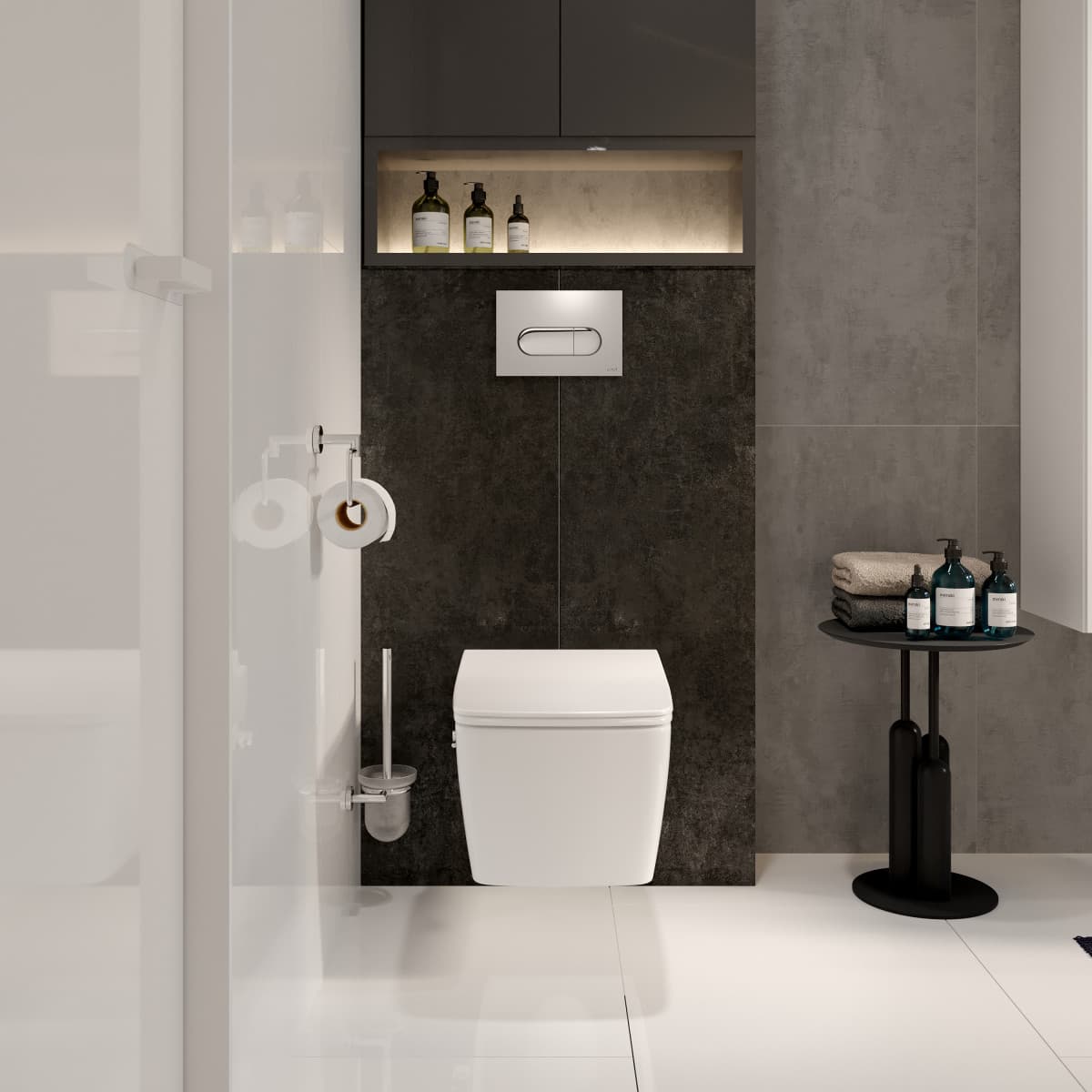 Подвесной унитаз VitrA Metropole (Метрополь) 7672B003-1684 с функцией биде и встроенным смесителем безободковый Rim-ex (Рим-экс) белый санитарный фарфор антибактериальное покрытие Hygiene (Хайджн)