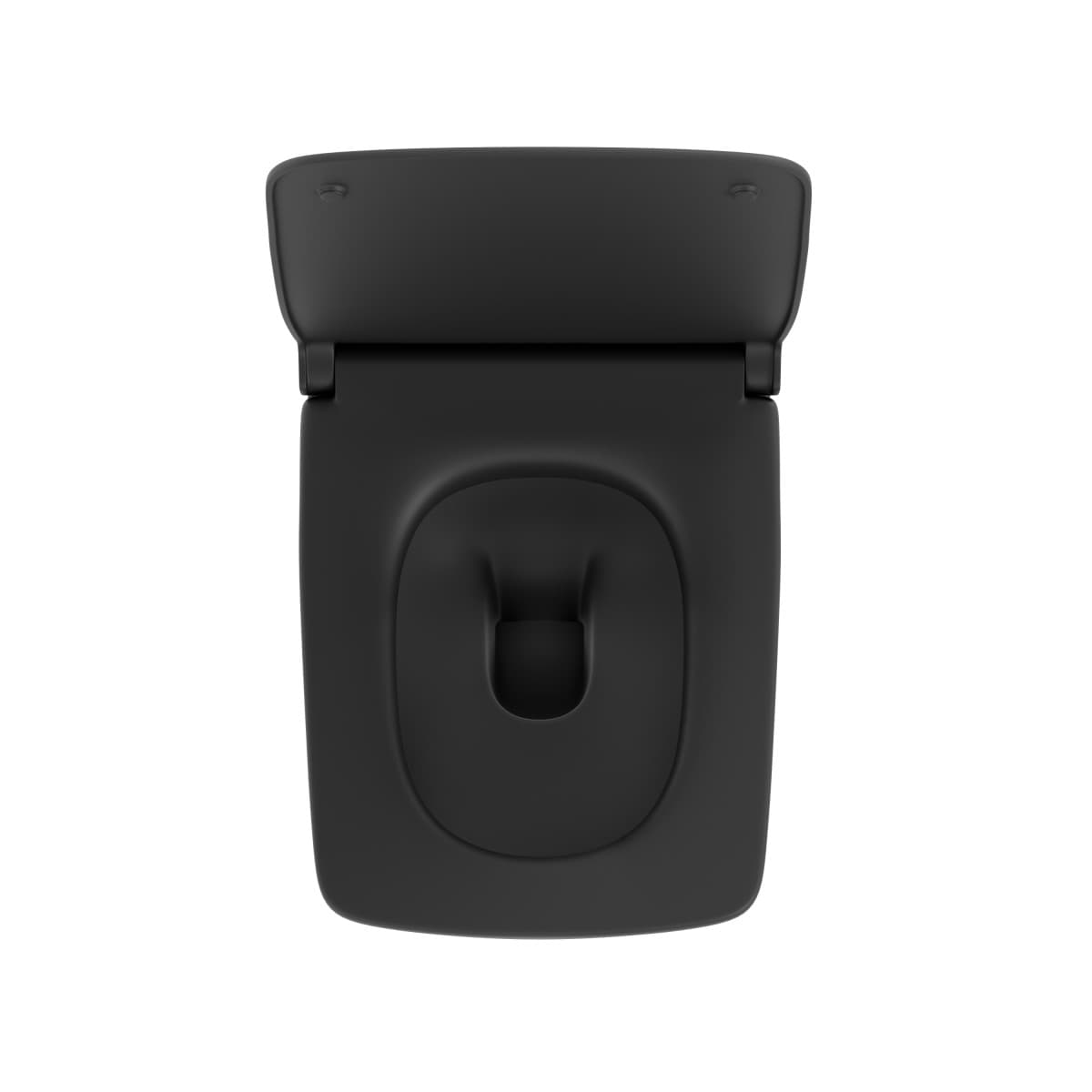 Подвесной унитаз VitrA Metropole (Метрополь) 7672B083-0101 безободковый Rim-ex (Рим-экс) матовый черный санитарный фарфор антибактериальное покрытие Hygiene (Хайджн)
