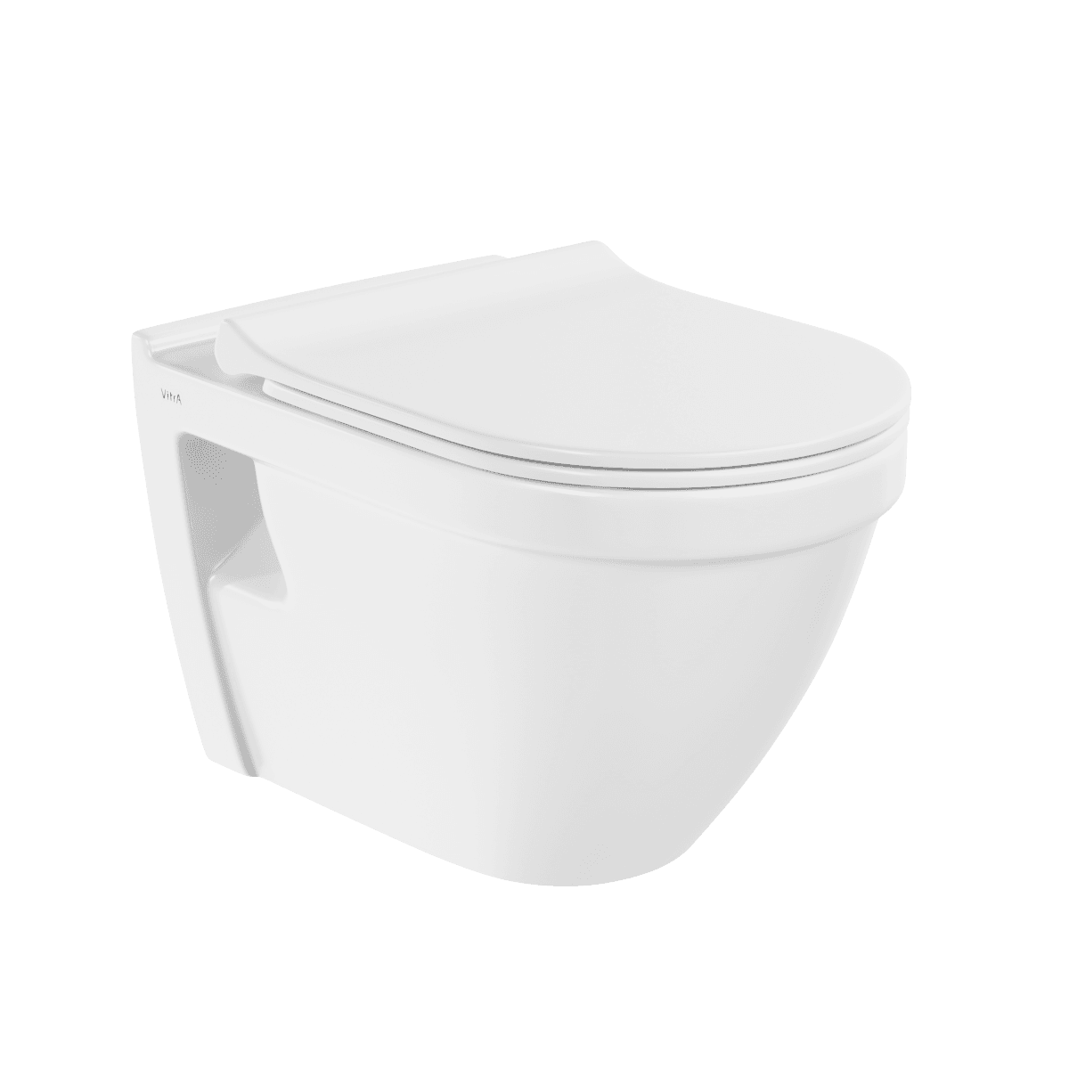 Подвесной унитаз VitrA S50 7740B003-0075 безободковый Rim-ex (Рим-экс) белый санитарный фарфор антибактериальное покрытие Hygiene (Хайджн)