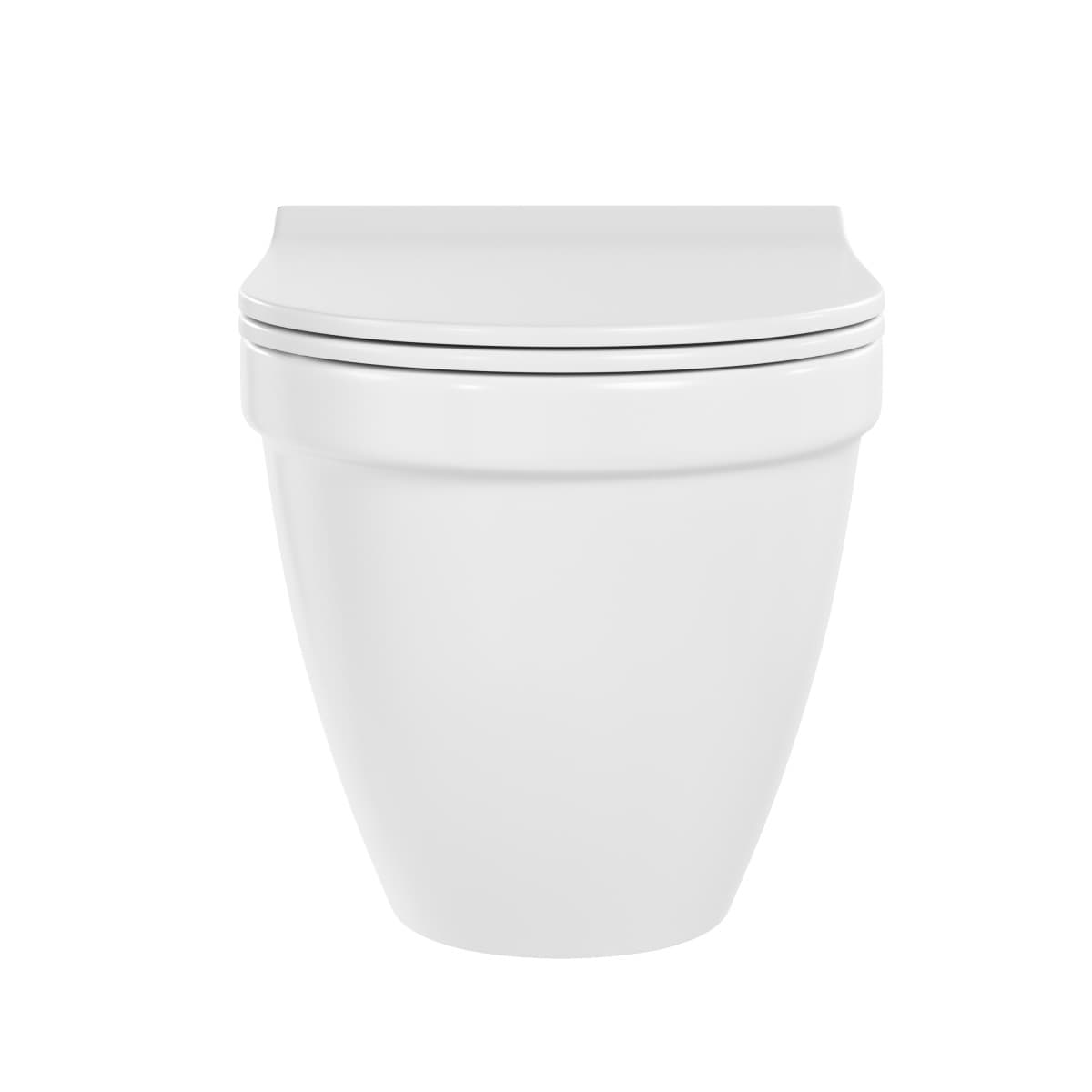 Подвесной унитаз VitrA S50 7740B003-0075 безободковый Rim-ex (Рим-экс) белый санитарный фарфор антибактериальное покрытие Hygiene (Хайджн)