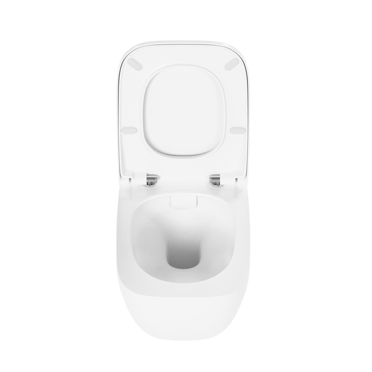 Подвесной унитаз VitrA Shift (Шифт) 7742B003-0075 безободковый Rim-ex (Рим-экс) белый санитарный фарфор антибактериальное покрытие Hygiene (Хайджн)