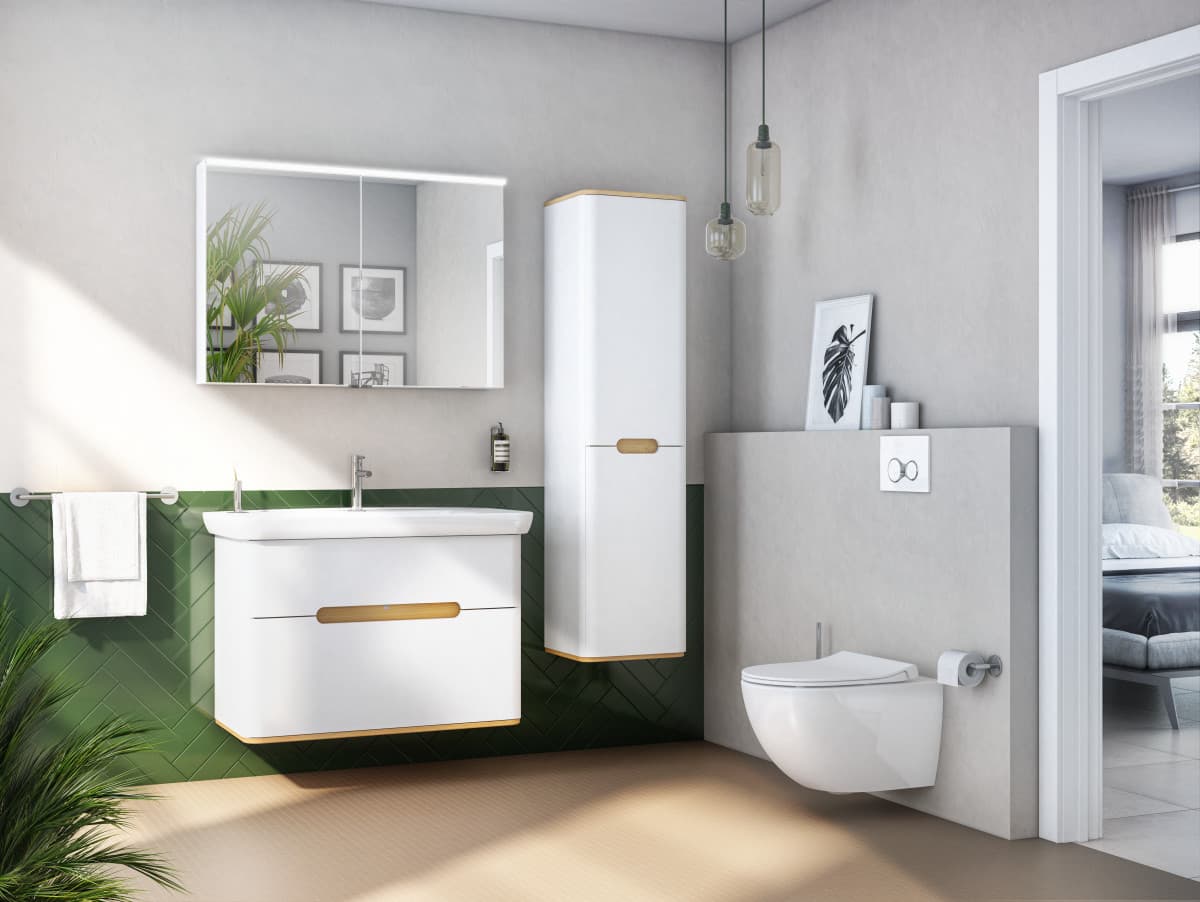 Подвесной унитаз VitrA Sento (Сенто) 7748B003-0075 безободковый Rim-ex (Рим-экс) белый санитарный фарфор антибактериальное покрытие Hygiene (Хайджн)