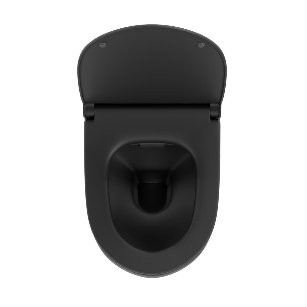 Подвесной унитаз VitrA Sento (Сенто) 7748B083-0101 безободковый Rim-ex (Рим-экс) матовый черный санитарный фарфор антибактериальное покрытие Hygiene (Хайджн)