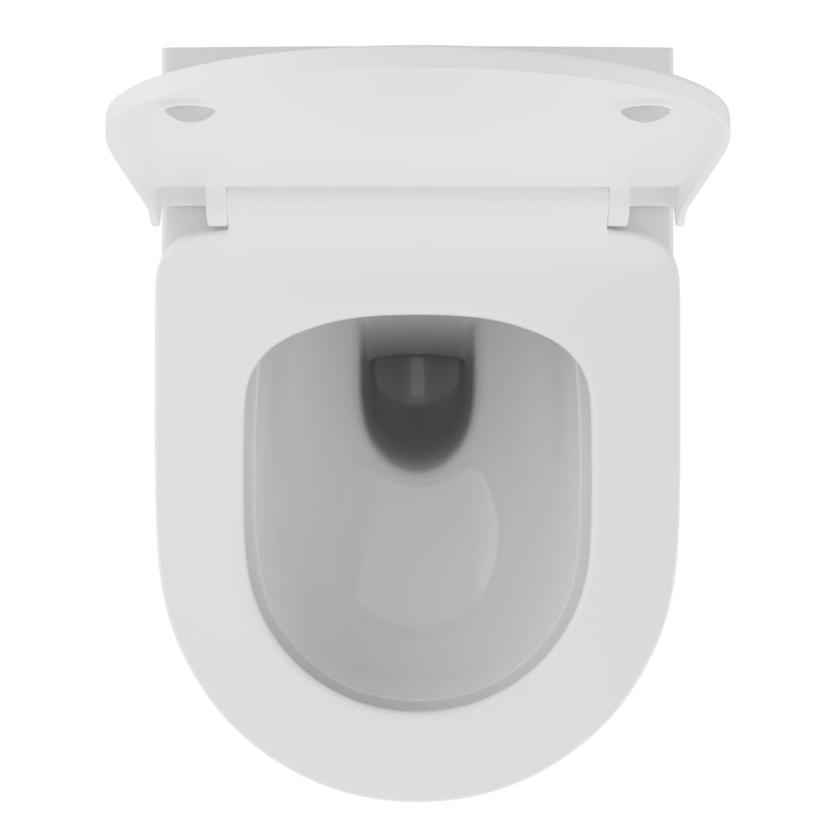 Подвесной унитаз VitrA Zentrum Round (Зентрум Раунд) 7786B003-0075 безободковый SmoothFlush (Смусфлаш) белый санитарный фарфор антибактериальное покрытие Hygiene (Хайджн)