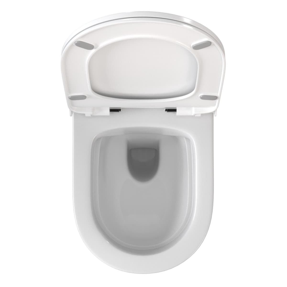 Подвесной унитаз VitrA Zentrum Round (Зентрум Раунд) 7786B003-0075 безободковый SmoothFlush (Смусфлаш) белый санитарный фарфор антибактериальное покрытие Hygiene (Хайджн)
