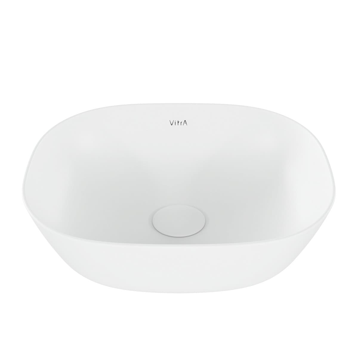 Раковина чаша VitrA Plural (Плюрал) 7810B401-0016 45 x 38 см накладная матовая белая антибактериальное покрытие Hygiene + Clean (Хайджн + Клин)