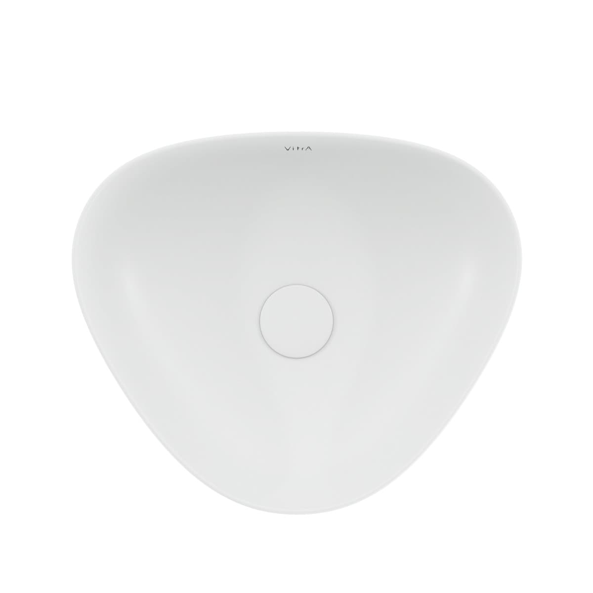 Раковина чаша VitrA Plural (Плюрал) 7812B401-0016 47 x 40 см накладная матовая белая антибактериальное покрытие Hygiene + Clean (Хайджн + Клин)