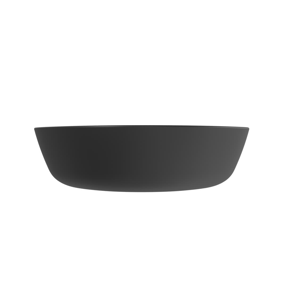 Раковина чаша VitrA Plural (Плюрал) 7812B483-0016 47 x 40 см накладная матовая черная антибактериальное покрытие Hygiene + Clean (Хайджн + Клин)