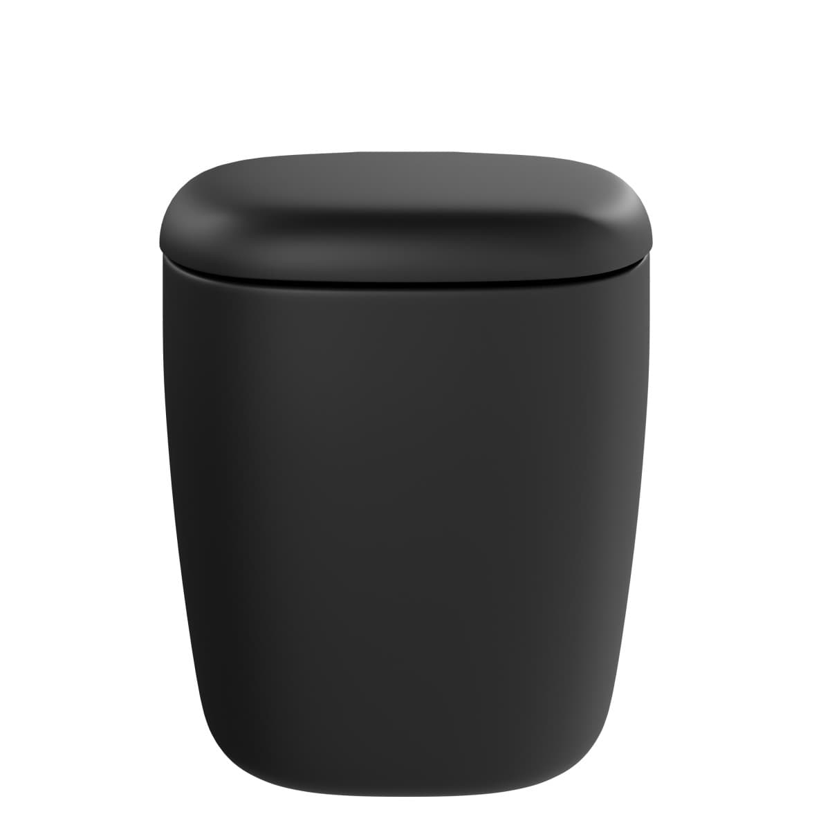 Подвесной унитаз VitrA Plural (Плюрал) 7830B483-0075 безободковый Rim-ex (Рим-экс) матовый черный санитарный фарфор антибактериальное покрытие Hygiene + Clean (Хайджн + Клин)