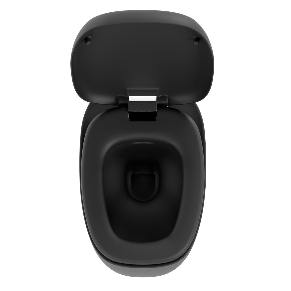 Подвесной унитаз VitrA Plural (Плюрал) 7830B483-0075 безободковый Rim-ex (Рим-экс) матовый черный санитарный фарфор антибактериальное покрытие Hygiene + Clean (Хайджн + Клин)