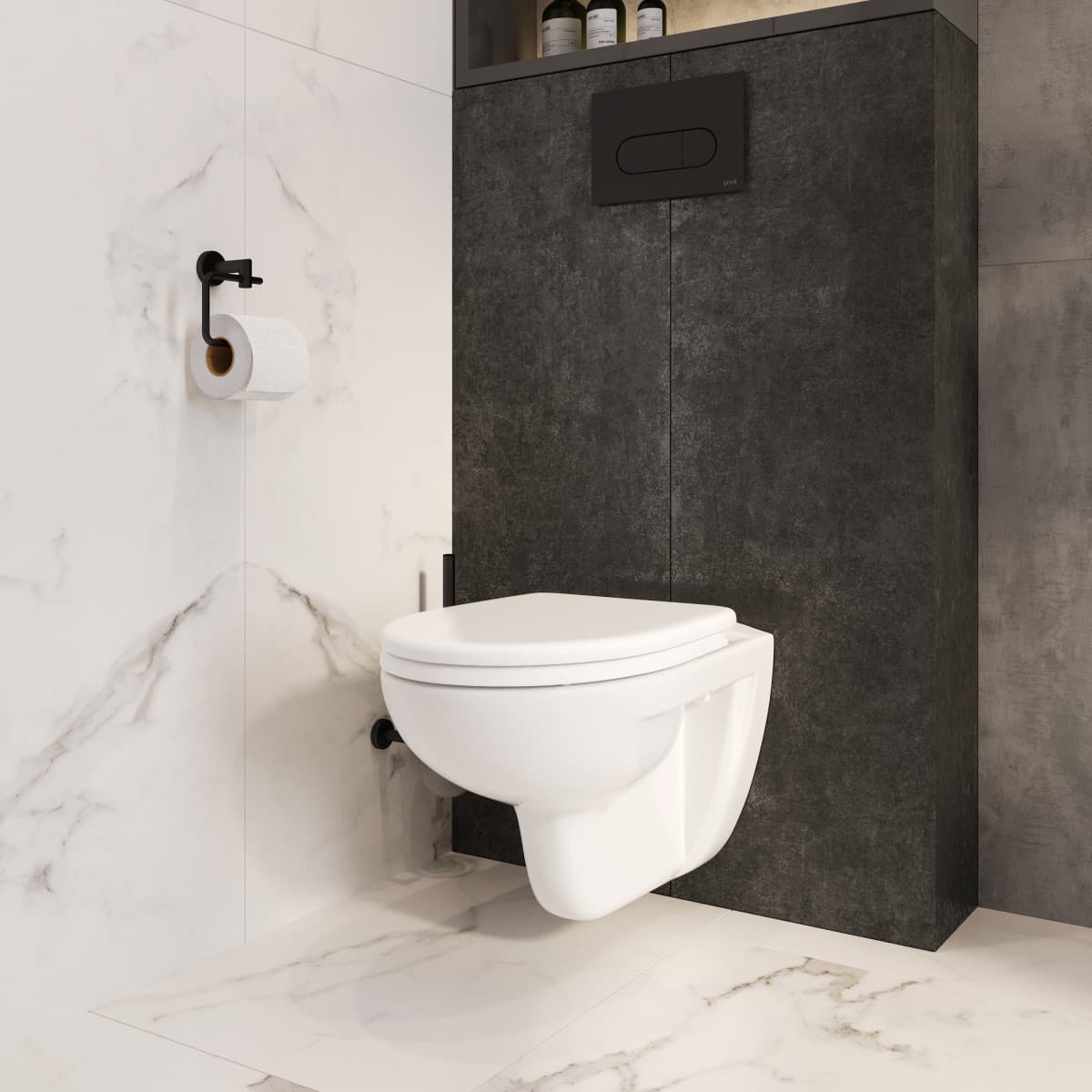 Подвесной унитаз VitrA S10 7855B003-0075 безободковый SpinFlush белый санитарный фарфор антибактериальное покрытие Hygiene (Хайджн)
