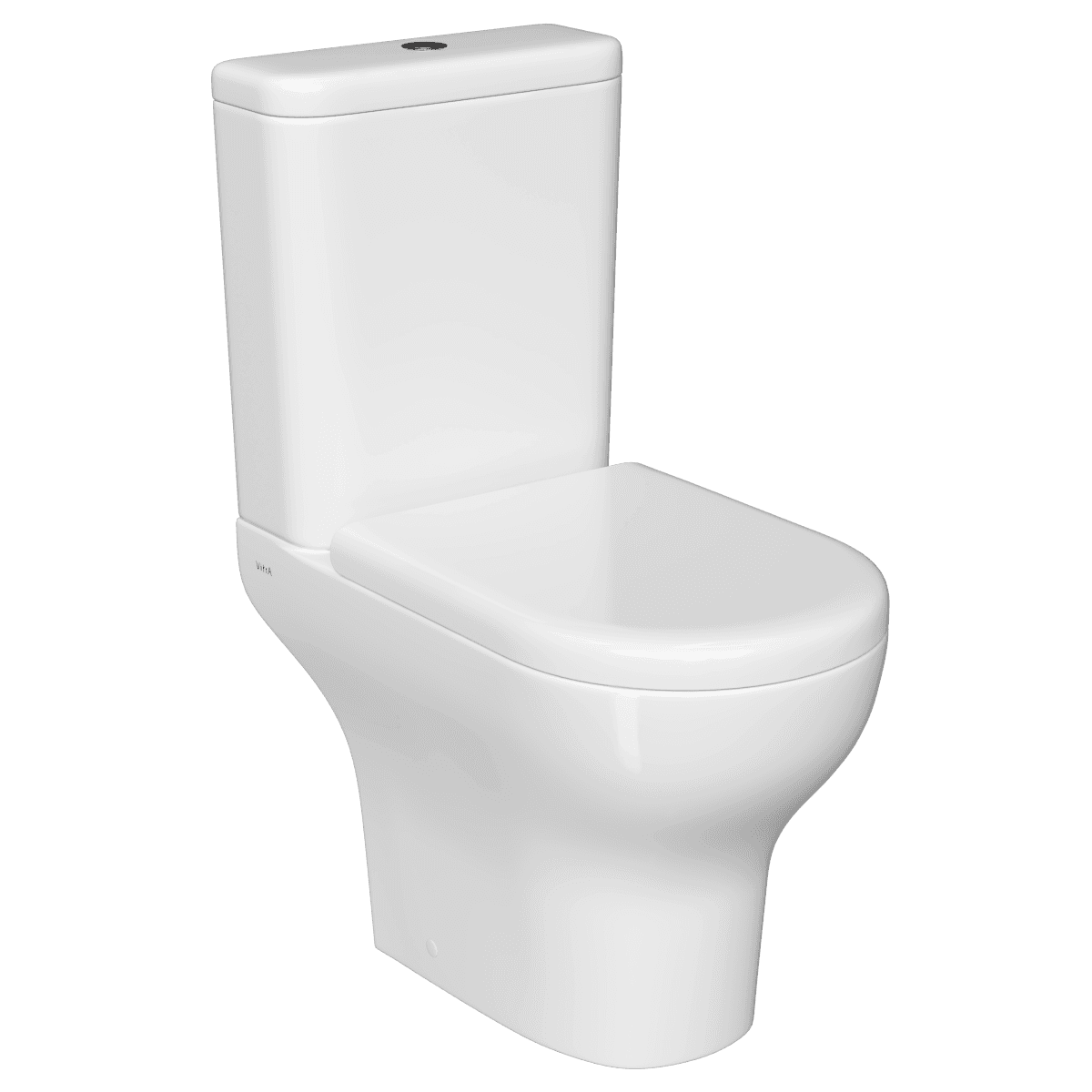 Унитаз-компакт напольный VitrA Zentrum (Зентрум) 9012B003-7204 с сиденьем микролифт белый санитарный фарфор антибактериальное покрытие Hygiene (Хайджн)