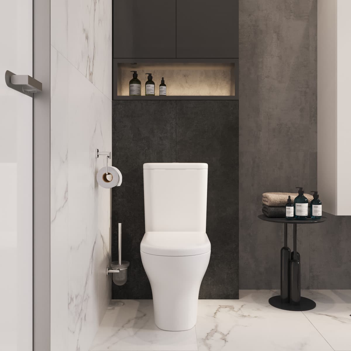 Унитаз-компакт напольный VitrA Zentrum (Зентрум) 9012B003-7204 с сиденьем микролифт белый санитарный фарфор антибактериальное покрытие Hygiene (Хайджн)
