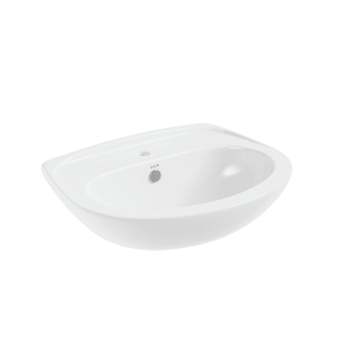 Раковина накладная VitrA Normus (Нормус) 9600B003-7650 55 x 42 см белая антибактериальное покрытие Hygiene (Хайджн)