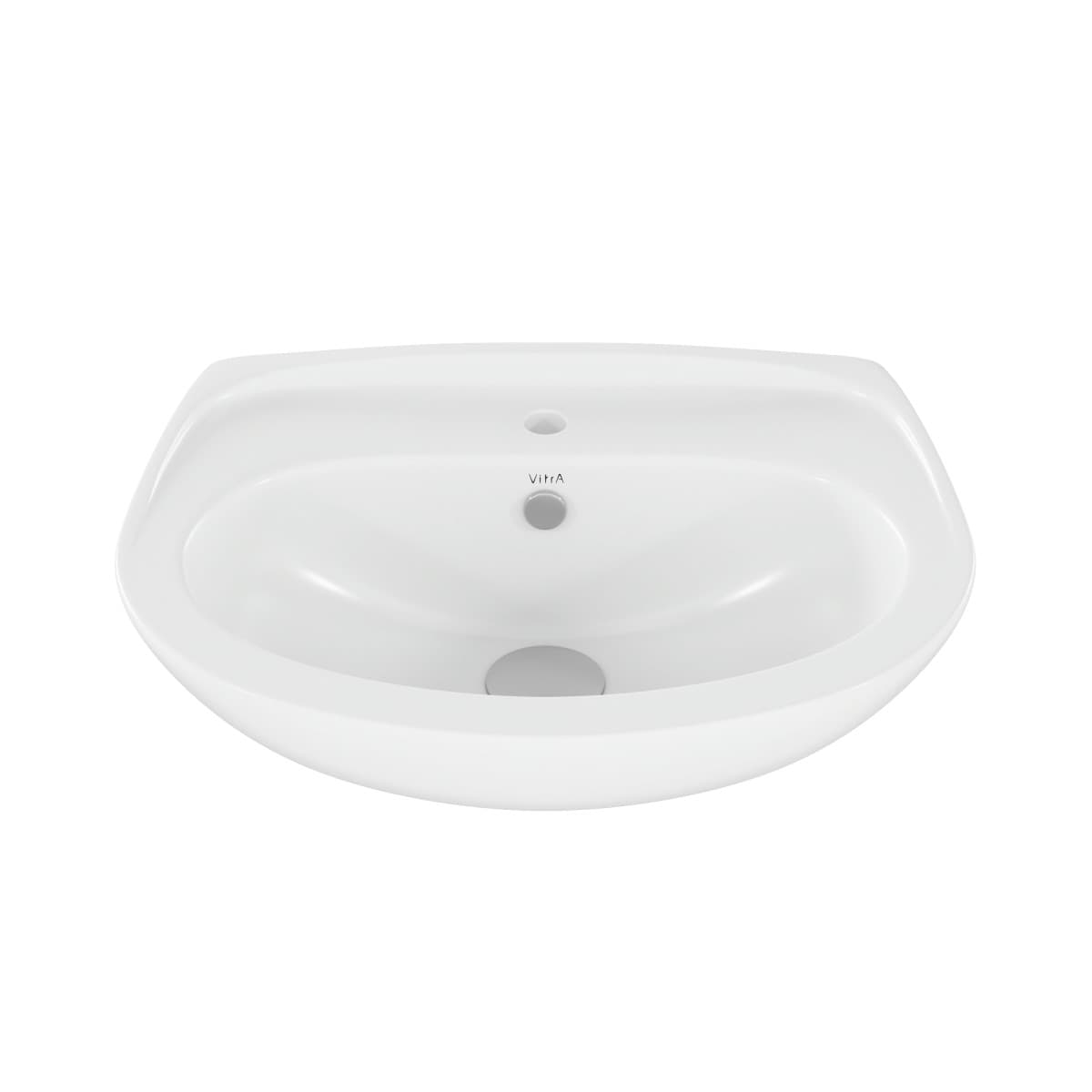 Раковина накладная VitrA Normus (Нормус) 9600B003-7650 55 x 42 см белая антибактериальное покрытие Hygiene (Хайджн)