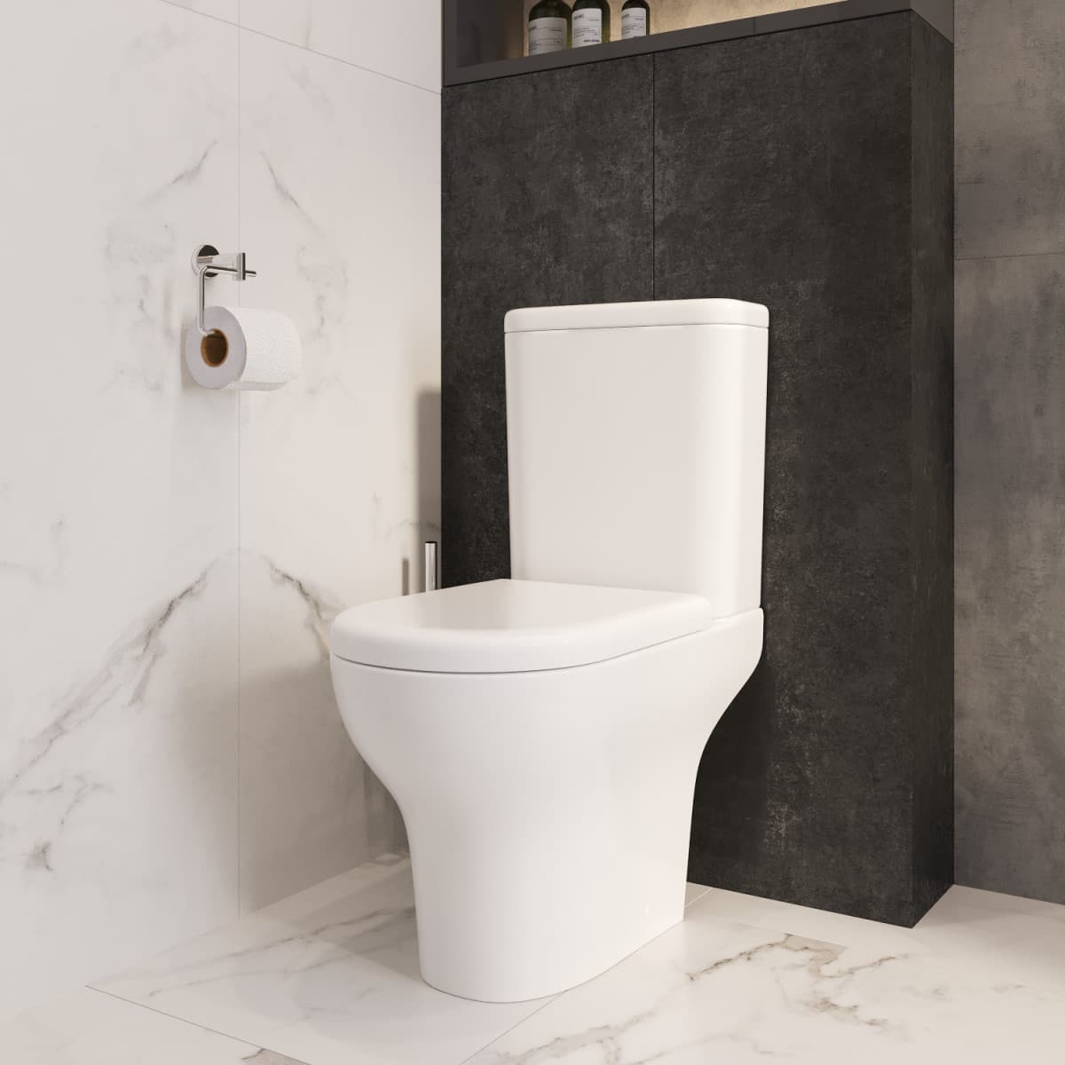 Унитаз-компакт напольный VitrA Zentrum (Зентрум) 9824B003-7219 с сиденьем микролифт белый санитарный фарфор антибактериальное покрытие Hygiene (Хайджн)