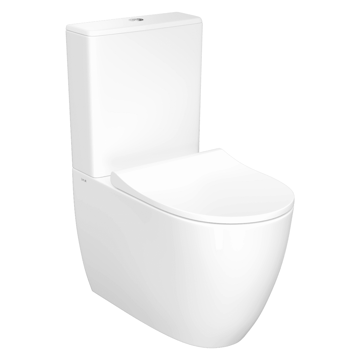 Унитаз-компакт напольный VitrA Sento (Сенто) 9830B003-7203 с сиденьем микролифт белый санитарный фарфор антибактериальное покрытие Hygiene (Хайджн)