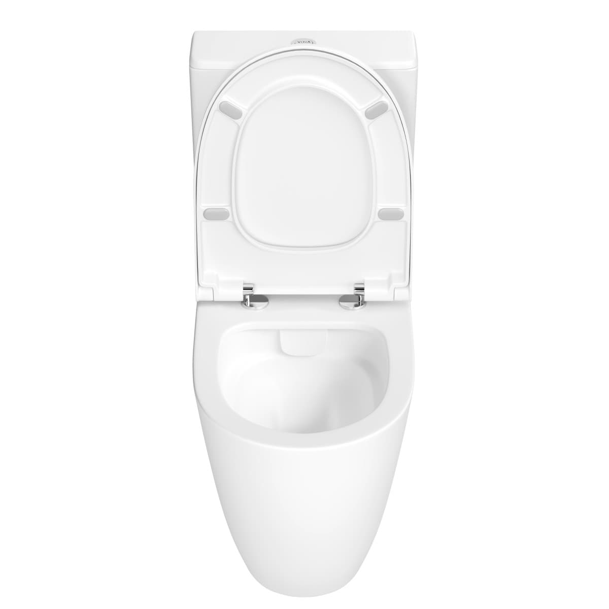 Унитаз-компакт напольный VitrA Sento (Сенто) 9830B003-7204 с сиденьем микролифт белый санитарный фарфор антибактериальное покрытие Hygiene (Хайджн)