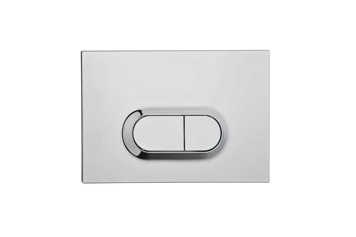 Инсталляция с унитазом VitrA S10 9842B003-7206 комплект 4 в 1 с сиденьем микролифт безободковый цвет клавиши глянцевый хром