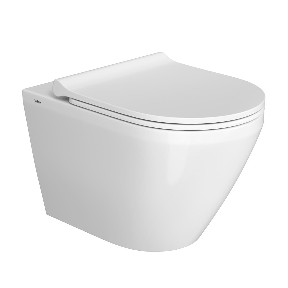 Инсталляция с унитазом VitrA Integra Round (Интегра Раунд) 9856B003-7205 комплект 4 в 1 с сиденьем микролифт безободковый цвет клавиши глянцевый хром