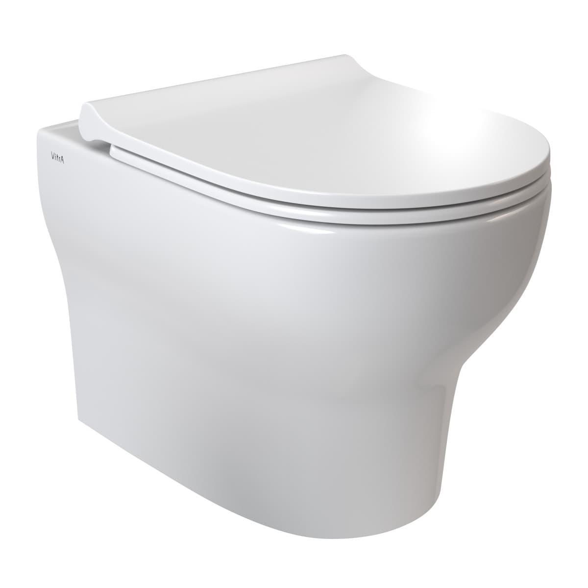 Инсталляция с унитазом VitrA Zentrum Round (Зентрум Раунд) 9879B003-7200 комплект 4 в 1 с сиденьем микролифт безободковый цвет клавиши глянцевый хром