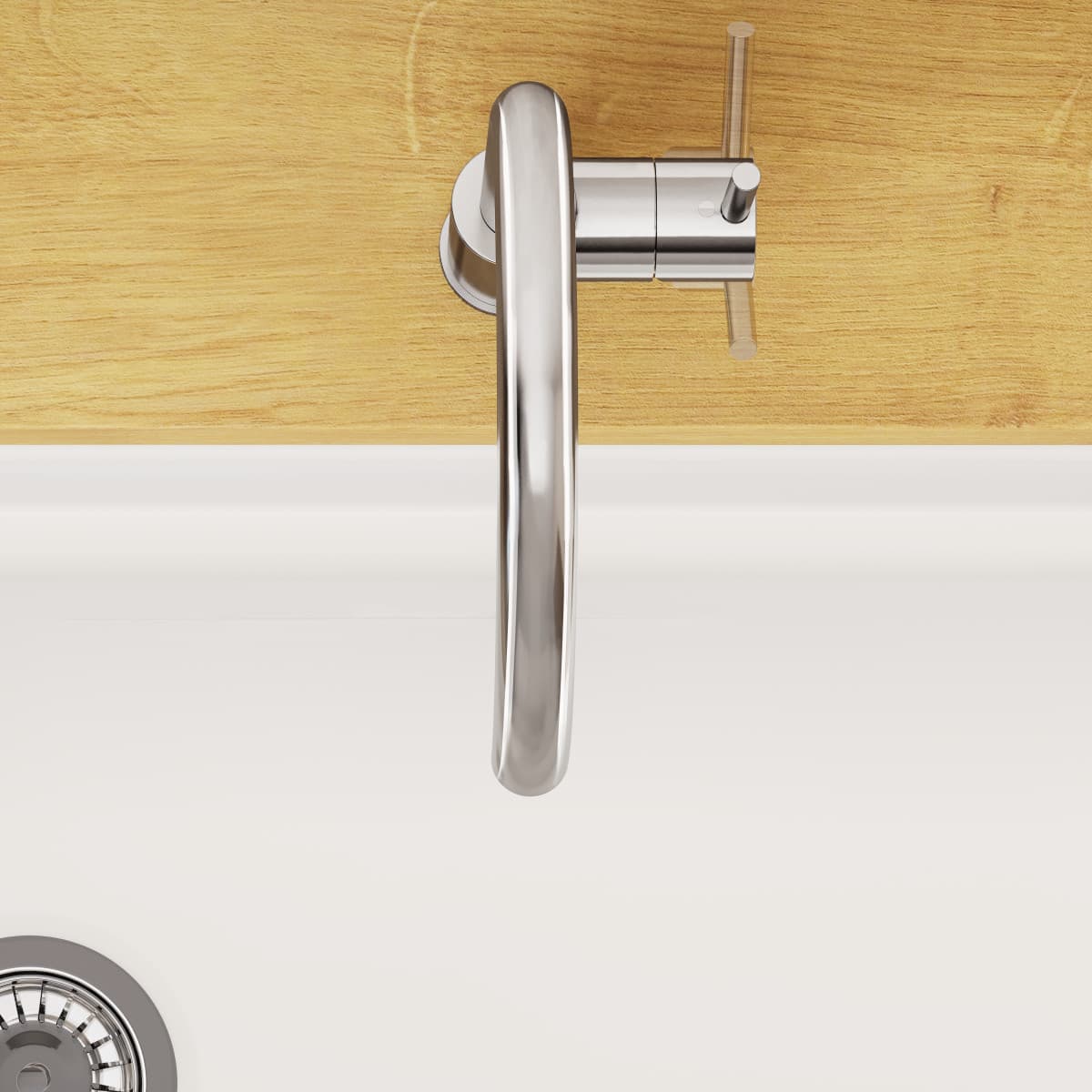 Смеситель для кухни VitrA Minimax S (Минимакс С) A42091EXP с поворотным изливом однорычажный хром латунь