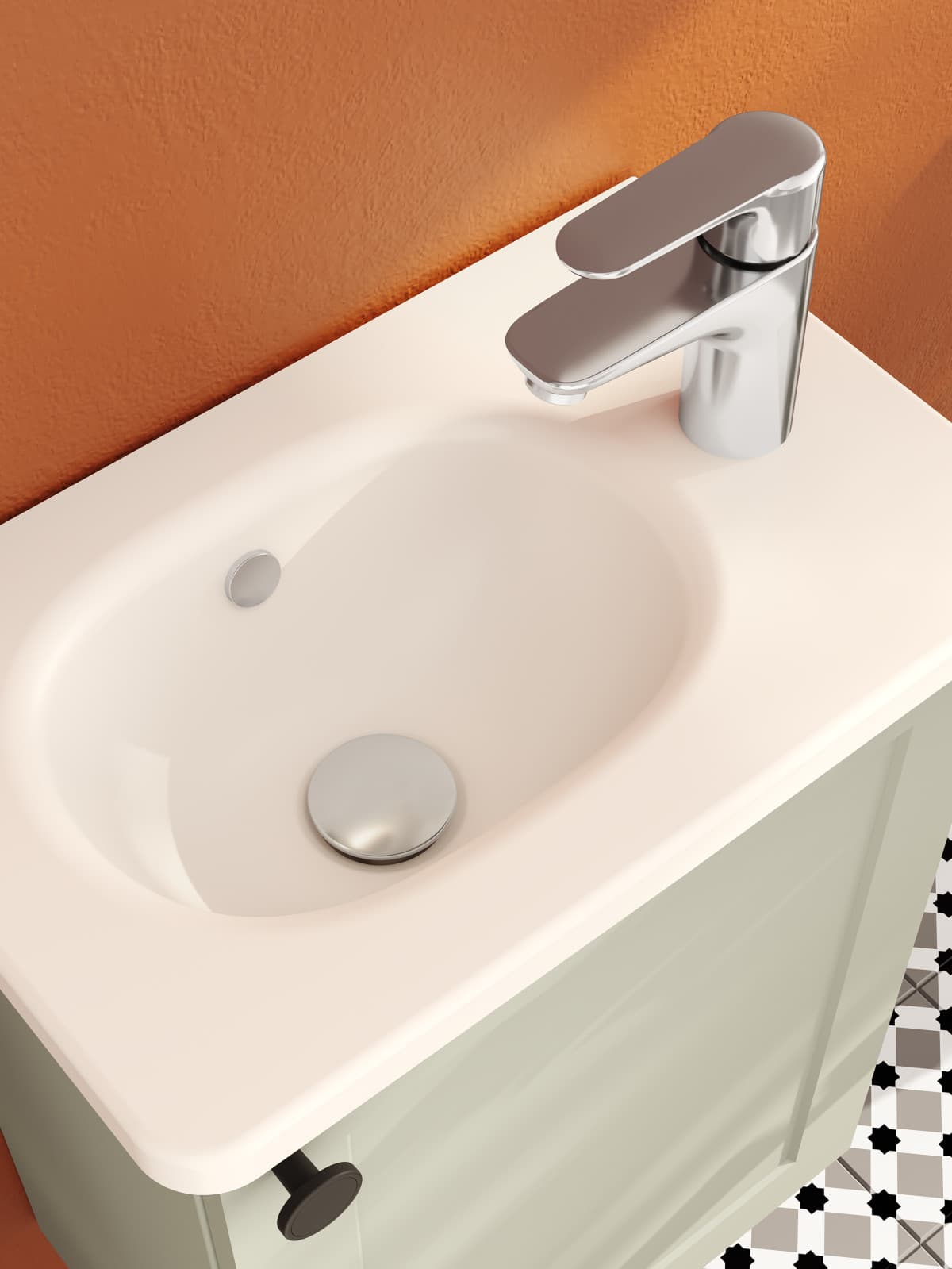 Смеситель для раковины VitrA Root Round (Рут Раунд) A42706EXP однорычажный хром латунь