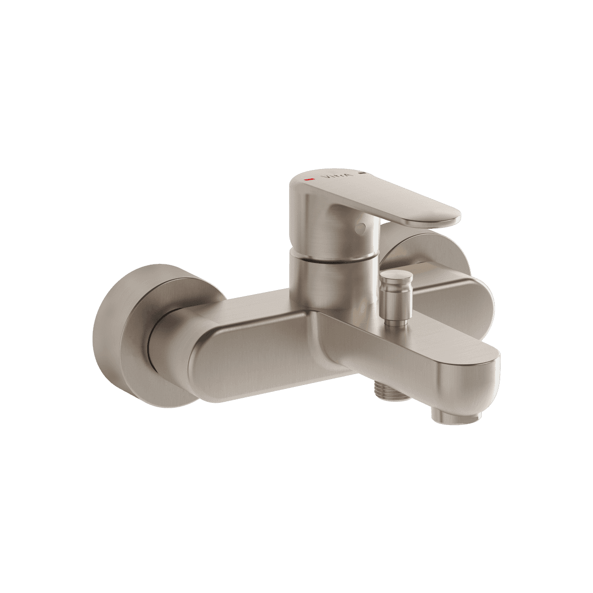 Смеситель для раковины VitrA Root Round (Рут Раунд) A4270734EXP однорычажный брашированный никель латунь