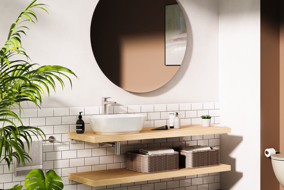 Смеситель для раковины VitrA Root Square (Рут Скуэр) A42733EXP однорычажный хром латунь