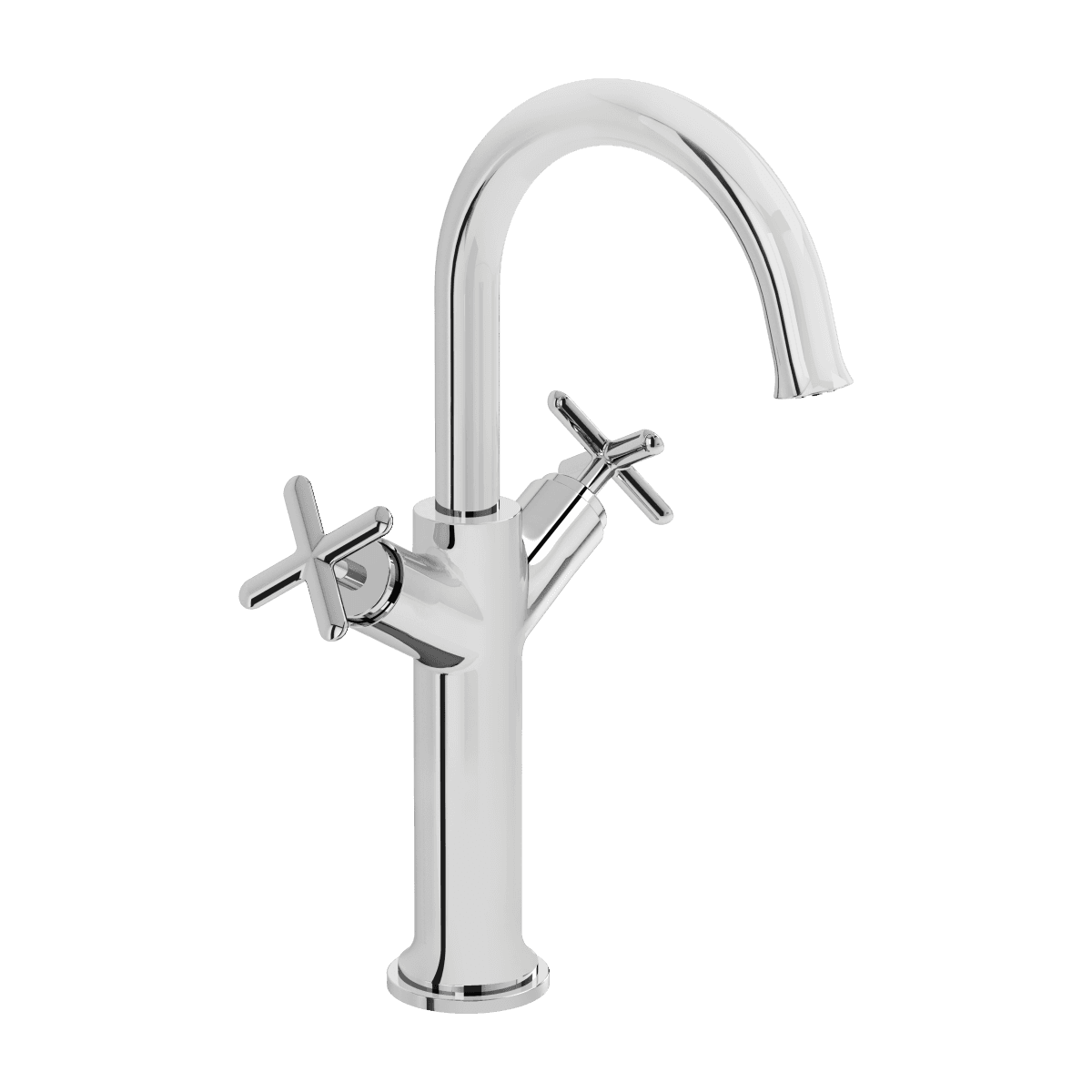 Смеситель для раковины VitrA Origin Classic (Ориджин Классик) A42886 двухрычажный хром латунь