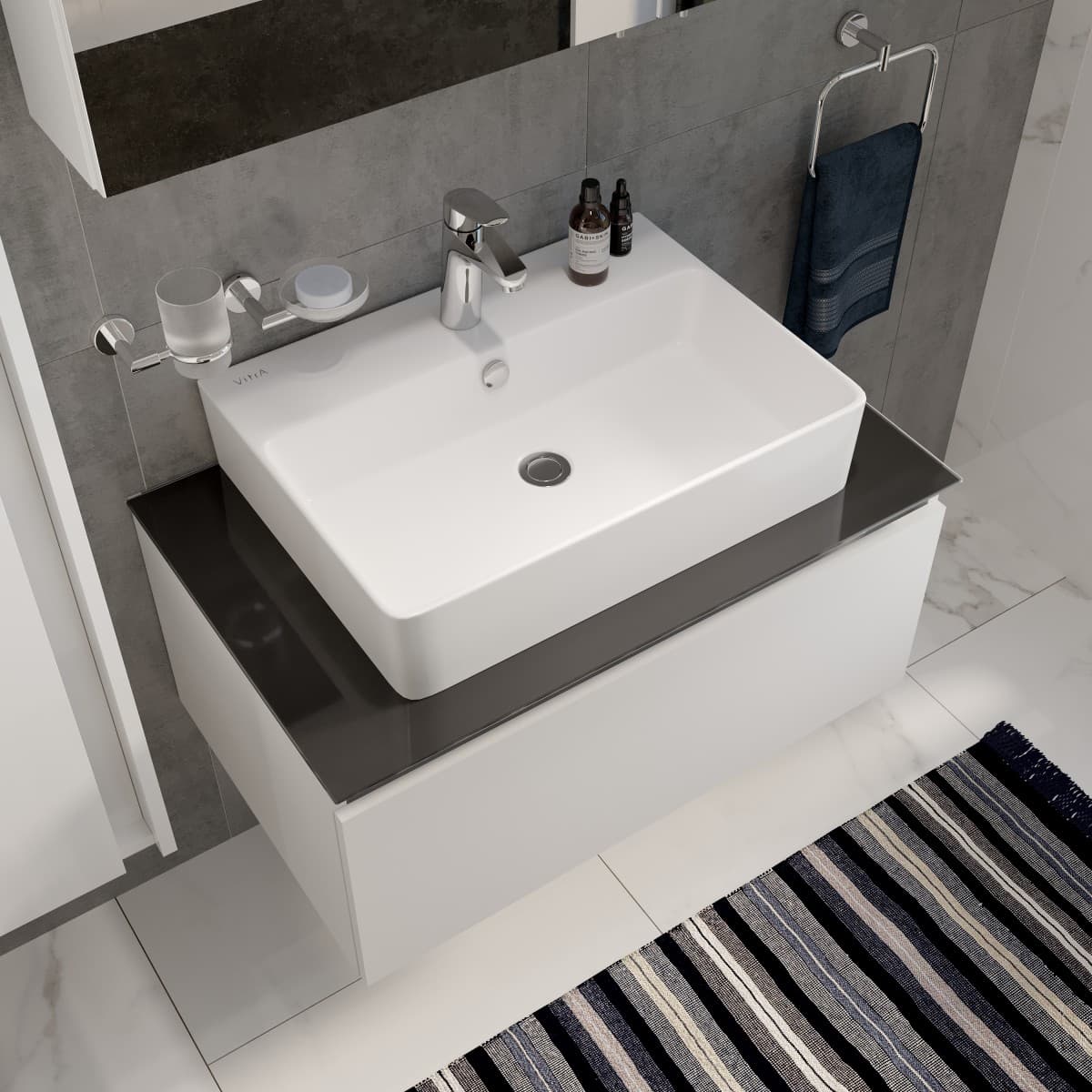 Смеситель для раковины VitrA Flow Round (Флоу Раунд) A42925EXP однорычажный хром латунь