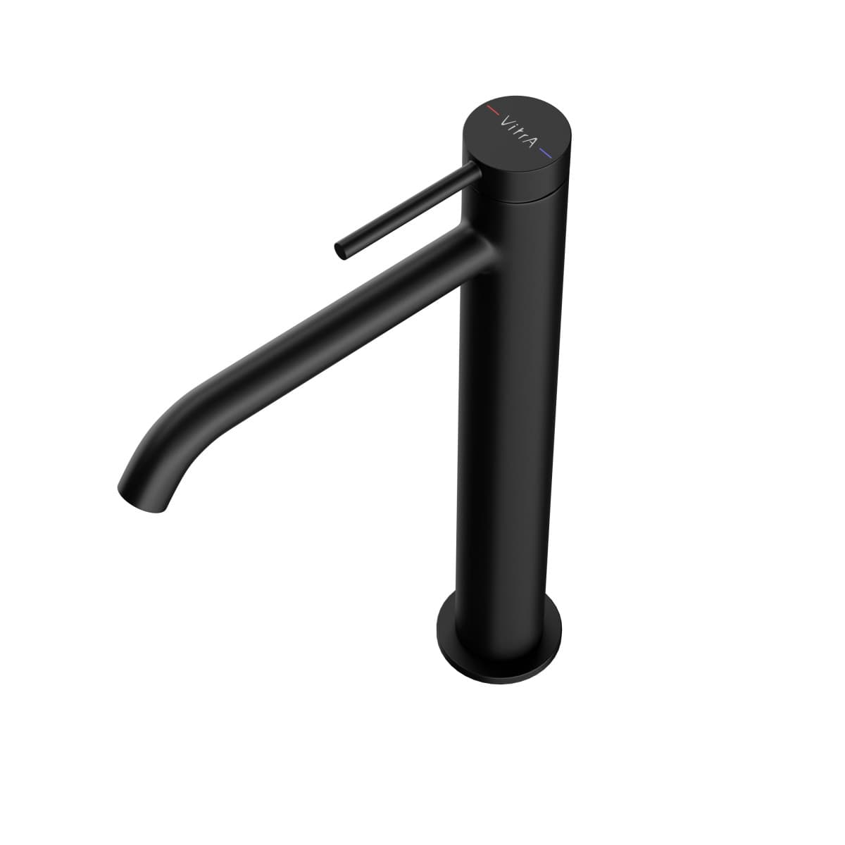 Смеситель для раковины-чаши VitrA Minimax Round (Минимакс Раунд) A4353436EXP однорычажный матовый черный латунь