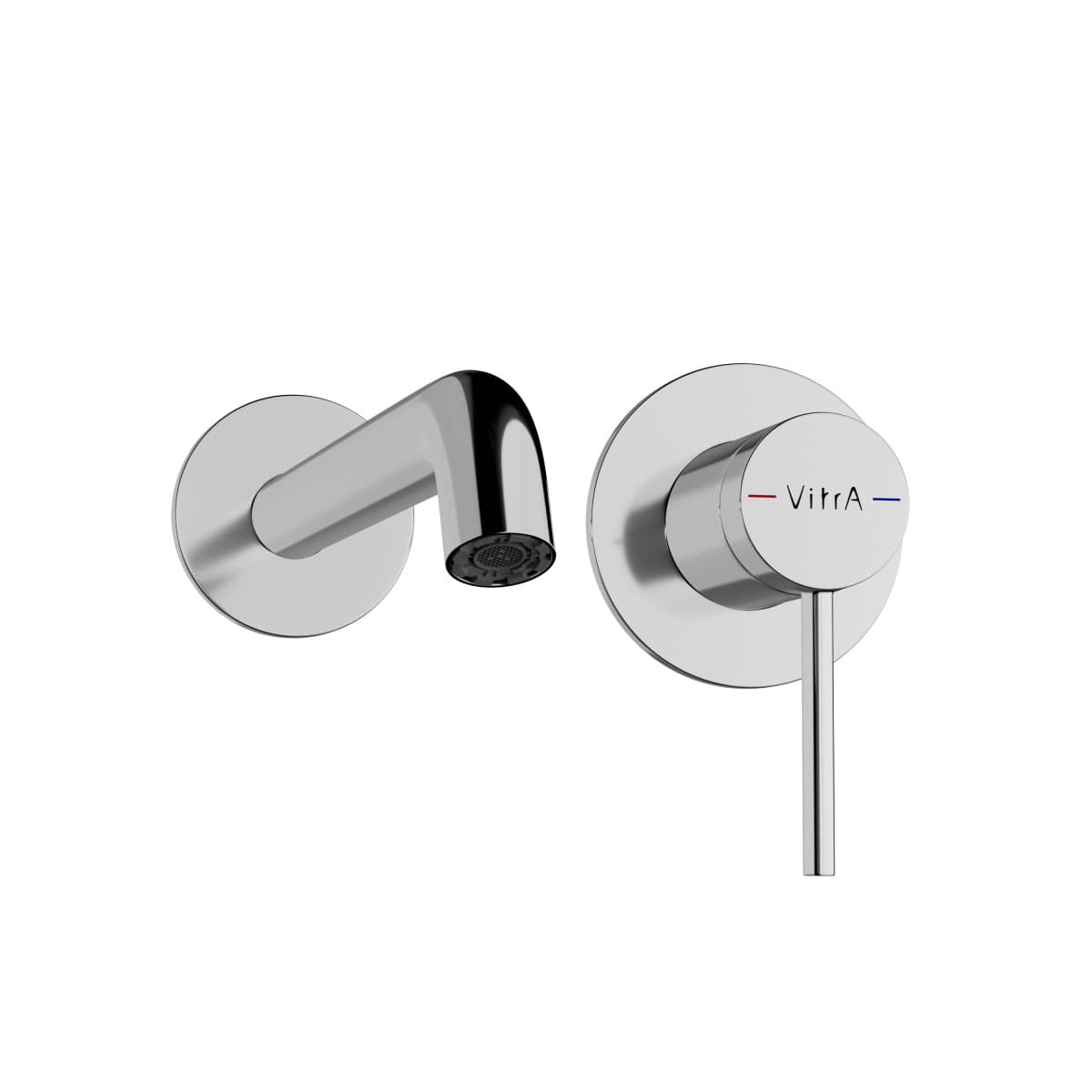 Встраиваемый смеситель для раковины VitrA Minimax Round (Минимакс Раунд) A43549EXP однорычажный хром латунь