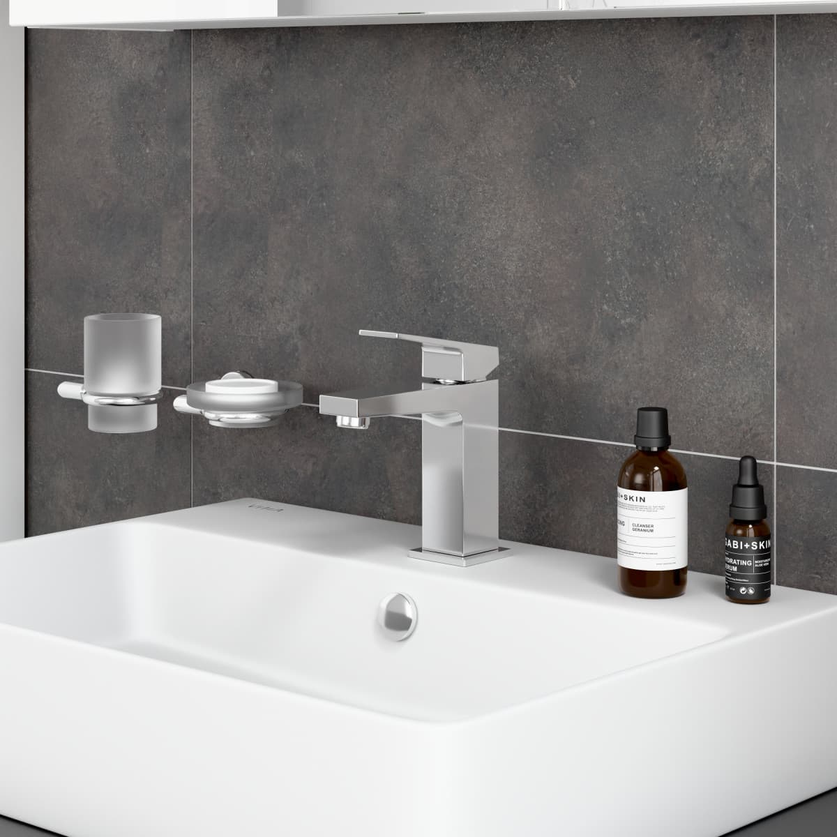 Смеситель для раковины VitrA Minimax S (Минимакс С)quare A43720EXP однорычажный хром латунь