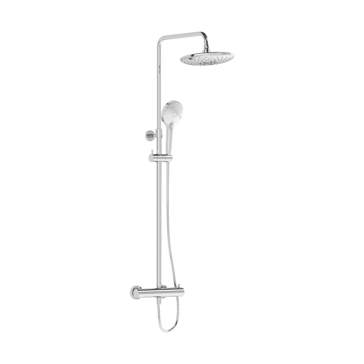 Душевая система VitrA Aquaheat A47205EXP с термостатическим смесителем и ручным душем хром латунь