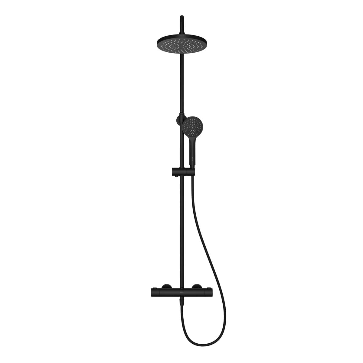 Душевая система VitrA Joy (Джой) A4729836EXP с термостатическим смесителем и ручным душем матовая черная