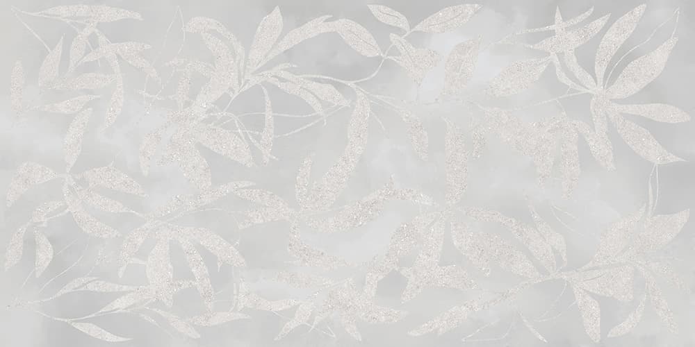 60x120 ArtWall Цветы Серый Матовый Ректификат