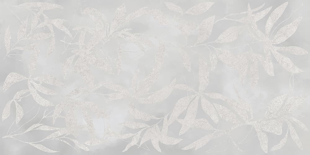 60x120 ArtWall Цветы Серый Матовый Ректификат