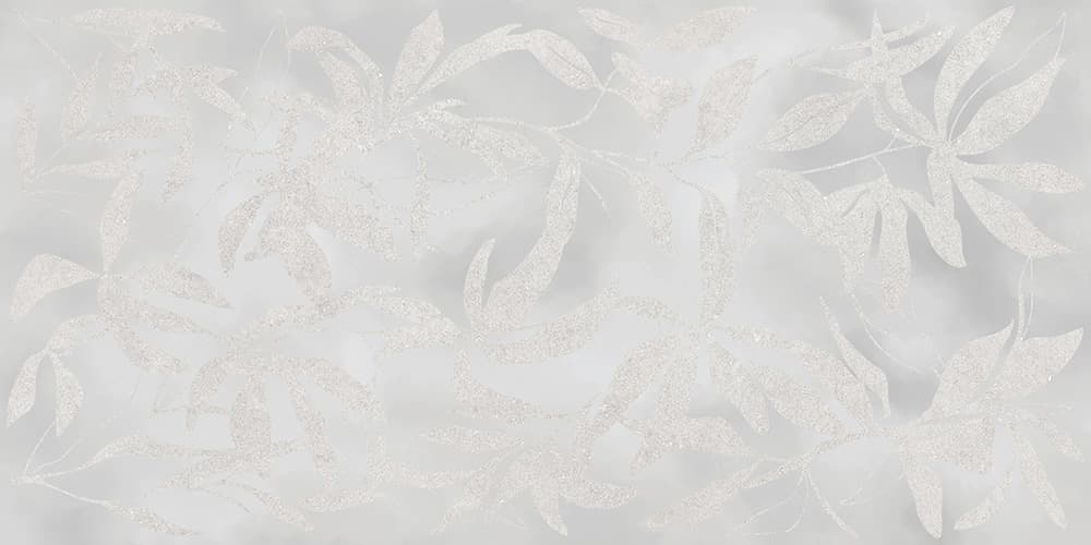 60x120 ArtWall Цветы Серый Матовый Ректификат